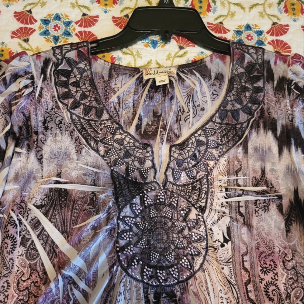 World Unity Sublimation Medallion Top, Size M, Pu… - image 3